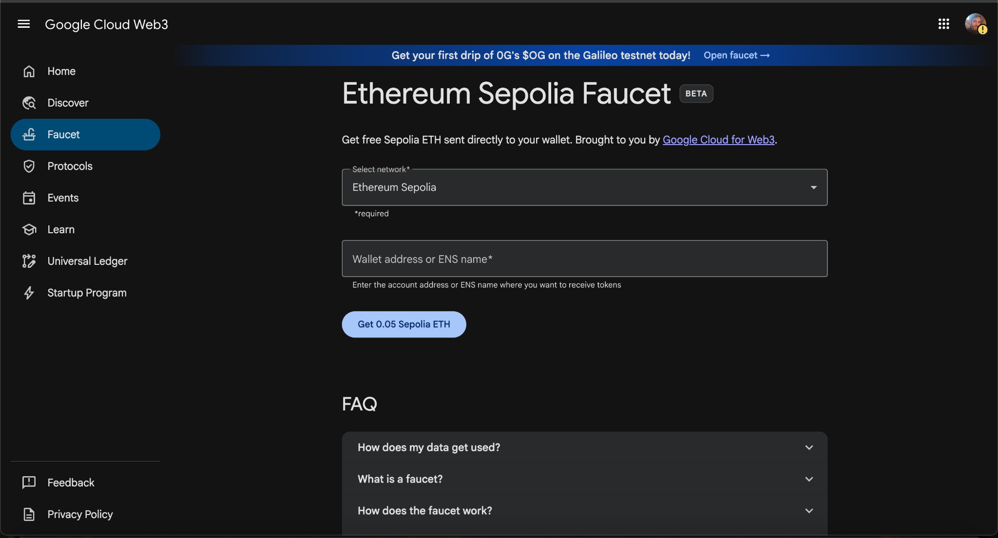 MetaMask account section showing colored network icons with an expanded popup displaying the Ethereum address 0x316cE...7Aa73 with a copy button